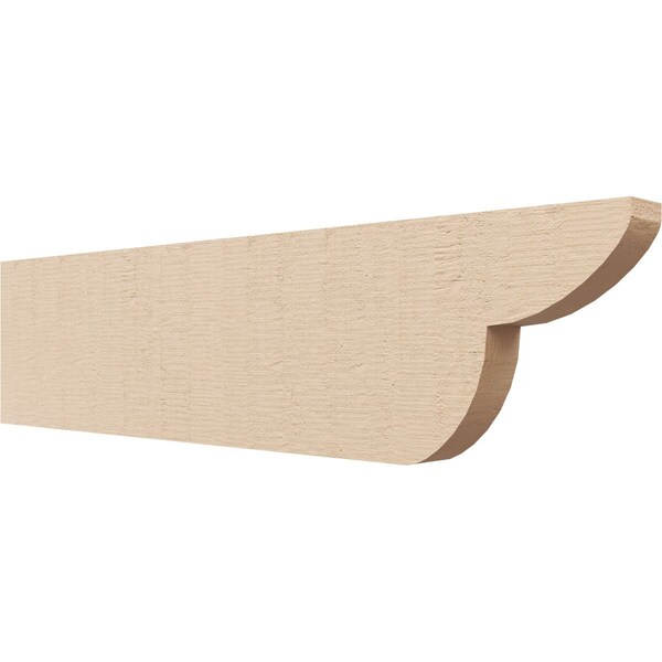 Ekena Millwork 2in. W x 8in. H x 32in. L Crestline Woodgrain TimberThane Rafter Tail, Primed Tan RFTUR02X08X32CRERCPR - main